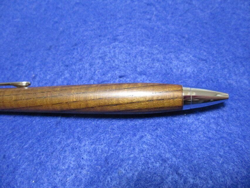 神代欅（ケヤキ）縮み杢 鳥海山産 オイル仕上げ 木軸ボールペン