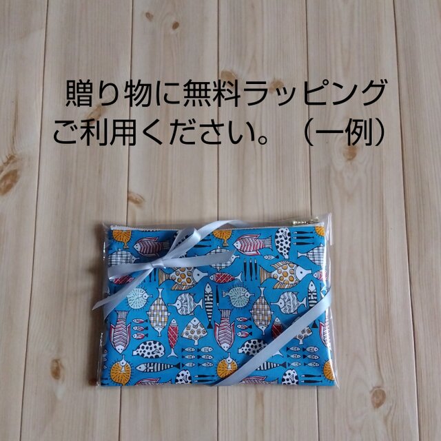 メンズ 大きめ20cmのフラットポーチ 男の子 内ポケット 無地 グレー