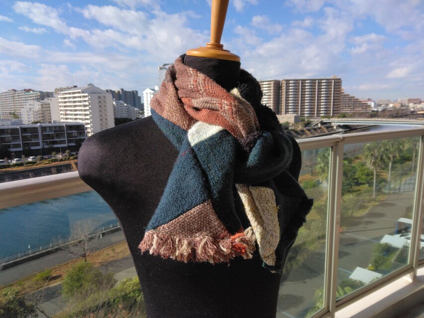 パッチワーク風マフラー（その３）