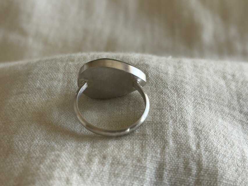 シルバーリング グリーンオパール 13号相当 | iichi 日々の暮らしを