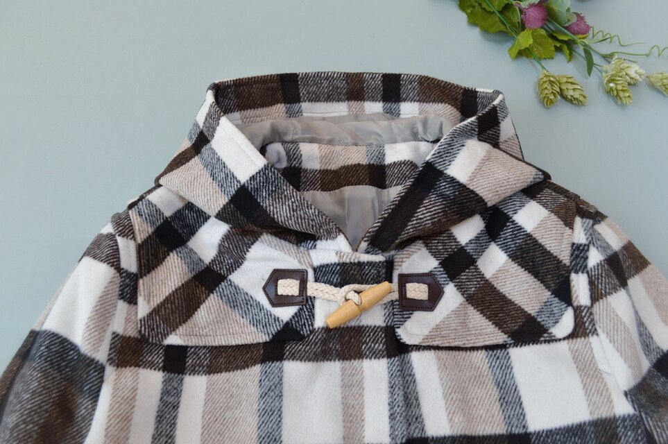 総裏チェック柄大人可愛いダブルコート♪ | iichi 日々の暮らしを