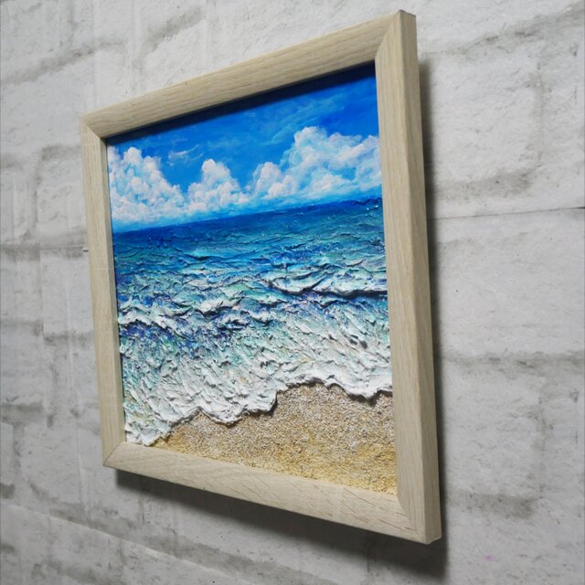 油絵 【真夏の海】 | iichi 日々の暮らしを心地よくするハンドメイドや