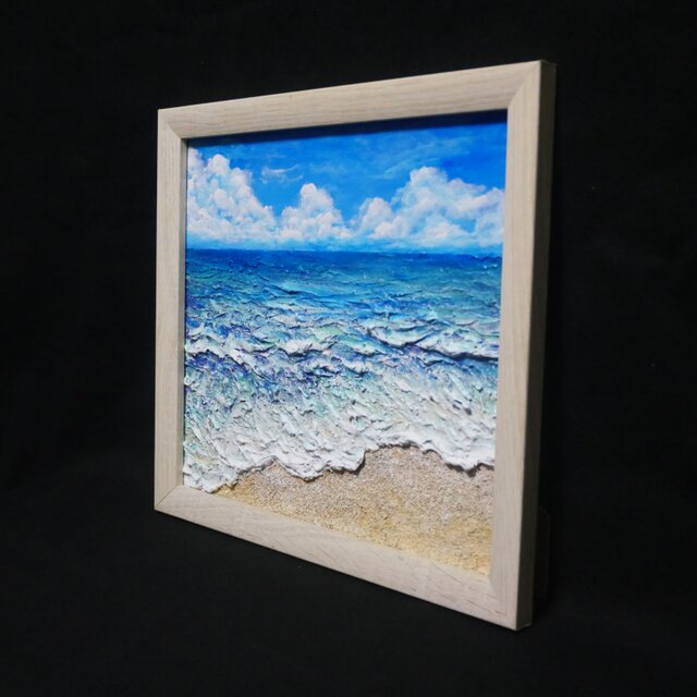 油絵 【真夏の海】 | iichi 日々の暮らしを心地よくするハンドメイドや