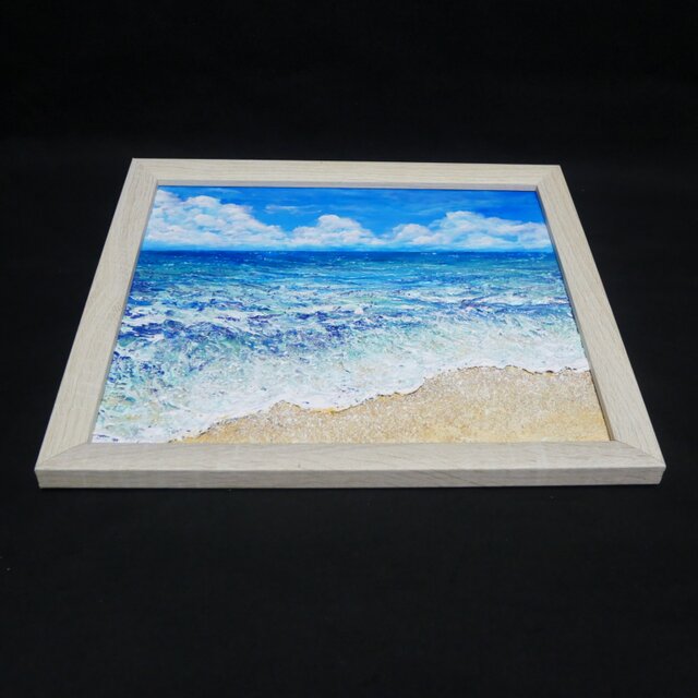 油絵 【真夏の海】 | iichi 日々の暮らしを心地よくするハンドメイドや