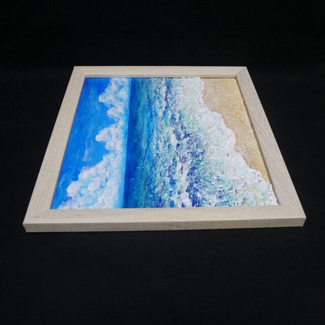 油絵 【真夏の海】 | iichi 日々の暮らしを心地よくするハンドメイドや