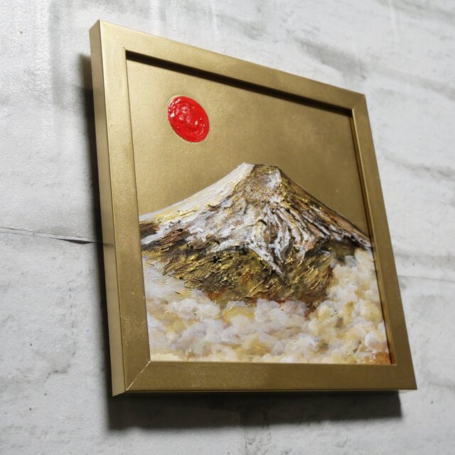 油絵 絵画【黄金富士山】 油絵 絵画【黄金富士山】 油絵 絵画【黄金富士山】 黄金の富士山 R5