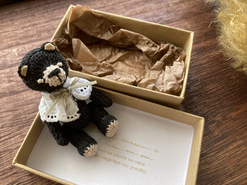 pimirin 作家 チャイナヘッド テディベア ハンドメンド ミニチュア あなたのそばにちょこんと寄り添う ミニチュアテディベアキットの会