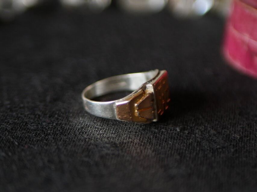 希少　ヴィンテージ　リング　925 アンティーク　アメリカ　シグネット 希少 ヴィンテージ リング アンティーク アメリカ ユーロ シグネット