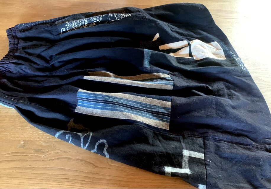 古布パッチワークギャザースカート | iichi 日々の暮らしを心地よく