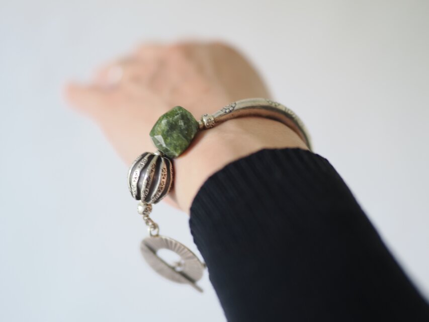Karensilver・Jade- bracelet | iichi 日々の暮らしを心地よくする
