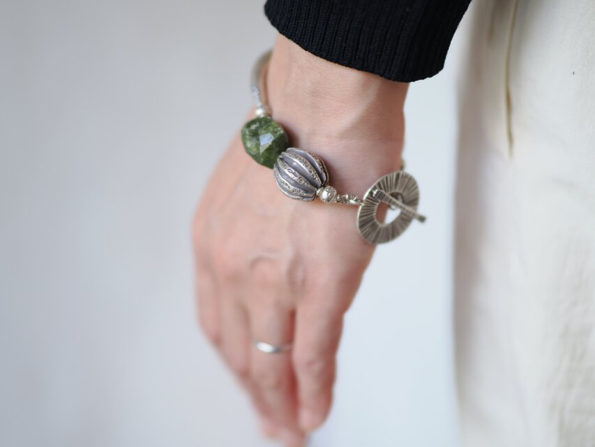 Karensilver・Jade- bracelet | iichi 日々の暮らしを心地よくする