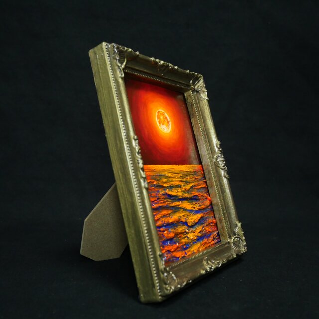 油絵 ミニ絵画【神秘的な夜】 | iichi 日々の暮らしを心地よくする