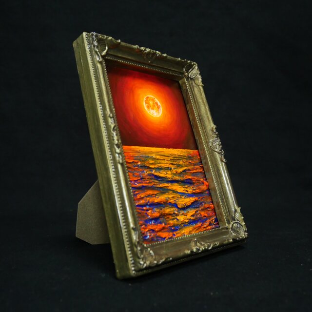 油絵 ミニ絵画【神秘的な夜】 | iichi 日々の暮らしを心地よくする