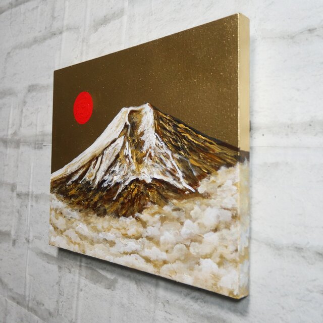 油絵【黄金富士】 | iichi 日々の暮らしを心地よくするハンドメイドや