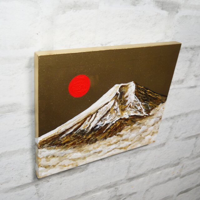 油絵【黄金富士】 | iichi 日々の暮らしを心地よくするハンドメイドや