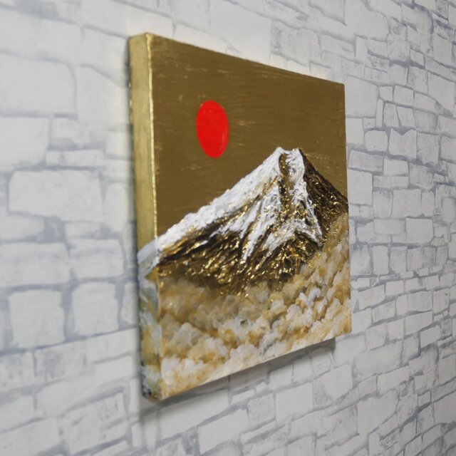 黄金富士】金運・運気上昇を願う 贅沢な純金色彩の油彩画｜開運 富士山