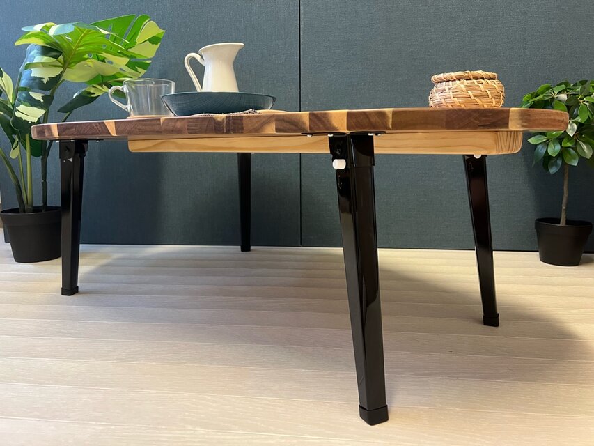 【いぬさま】 ローテーブル だるま形 90cm 60cm 杉 折りたたみ脚 いぬさま】 ローテーブル だるま形 90cm 60cm 杉 折りたたみ脚 ロー