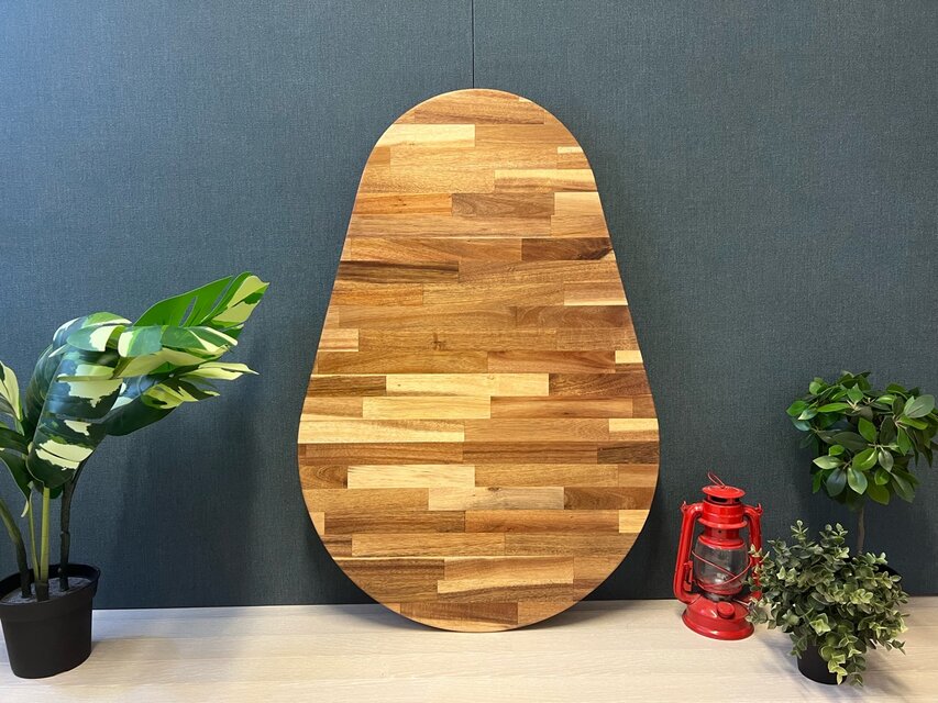 送料無料】 ローテーブル だるま形 90cm 60cm アカシア 折りたたみ脚