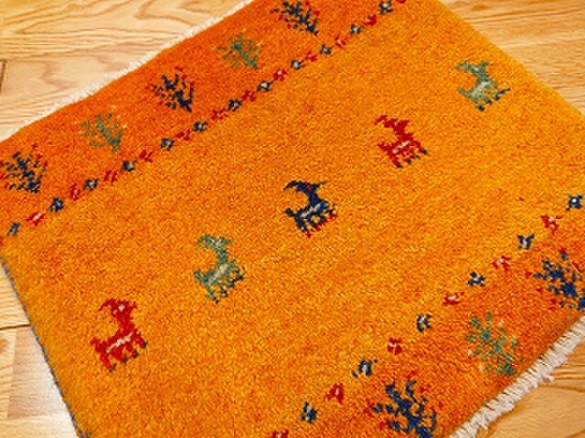 のびのび様専用】ペルシャギャッベ ミニマット2枚セット（横43.5