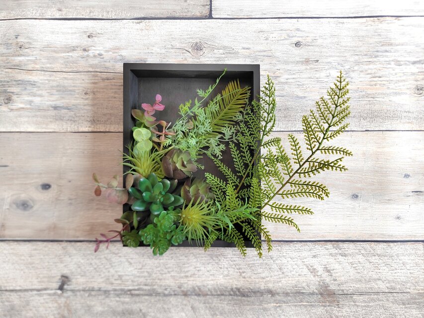 2way 自然を感じるナチュラル系ウォールグリーンBOX 光触媒加工で空気