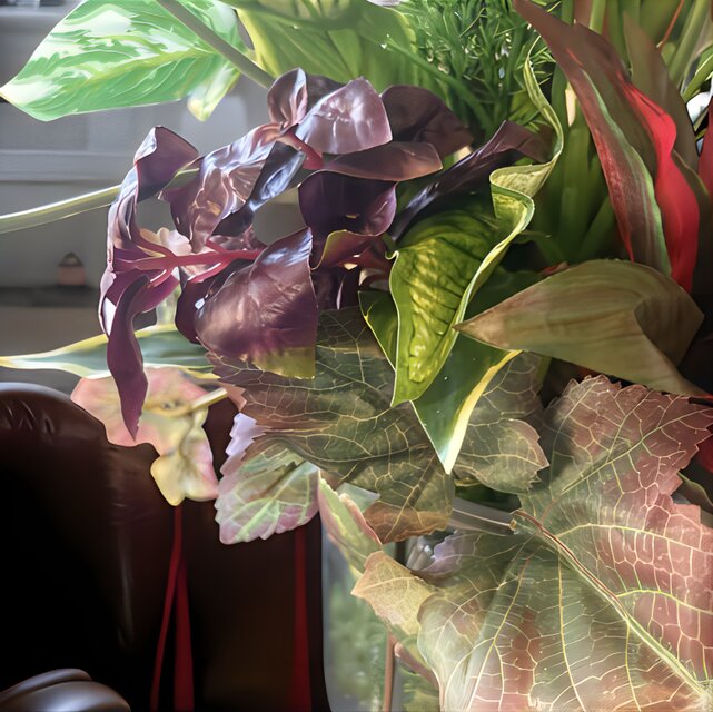 光触媒　人工観葉植物　ウォールグリーン　フェイクグリーン　カラジュームアレンジ@ 光触媒 人工観葉植物 ウォールグリーン フェイクグリーン カラジューム