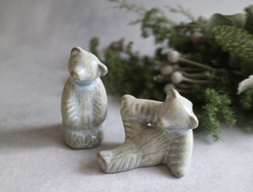 ゆるっくまページ Ego Stengods社 クマのオブジェ No.6567 | iichi 日々の暮らしを