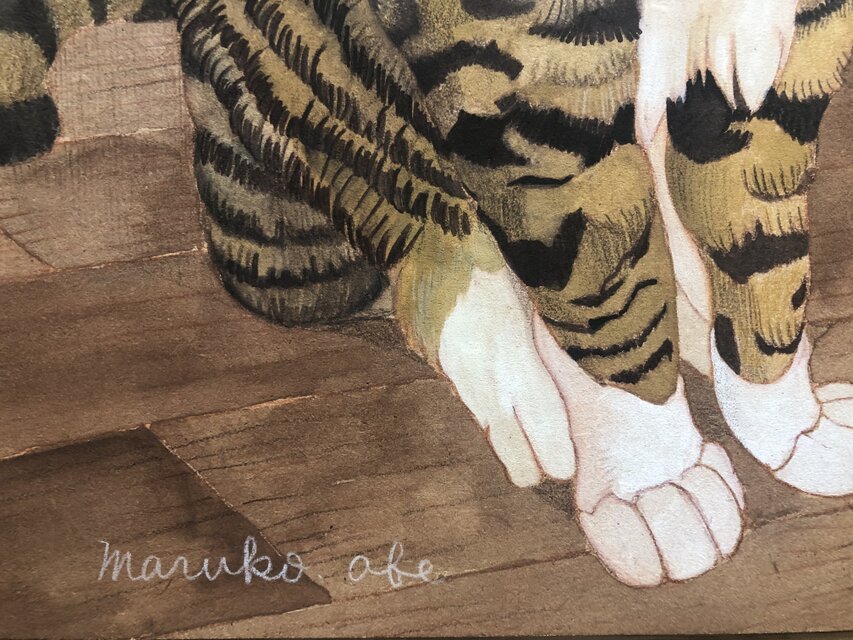 書斎の猫」額縁入り（複製画） | iichi 日々の暮らしを心地よくする