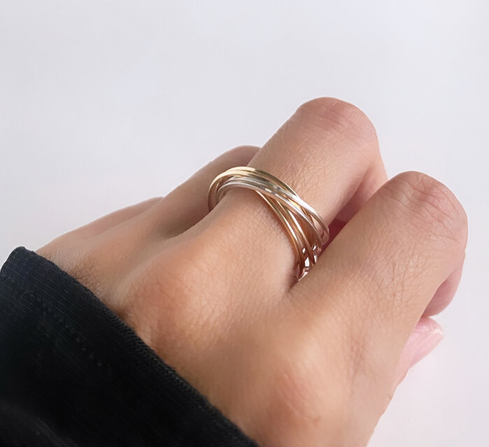 期間限定】【ホリデーリングセット】Classy3連6連リング & Stardust