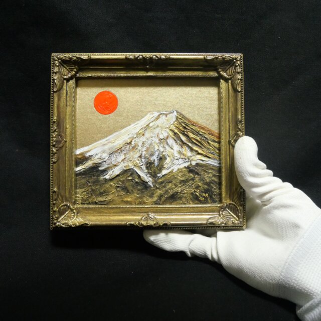 油絵 絵画【黄金富士山】 楽天市場】「黄金富士」【楽天ランキング1位獲得作品】並木修一郎 W