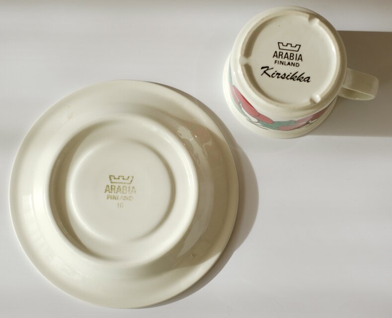 ARABIA Kirsikka C&S アラビア キルシッカ コーヒーカップ＆ソーサー② 