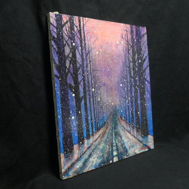 油絵 【雪降る幻想】 | iichi 日々の暮らしを心地よくするハンドメイド