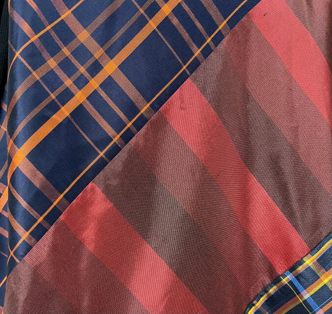 大島紬 パッチワークドレス 着物リメイク | iichi 日々の暮らしを