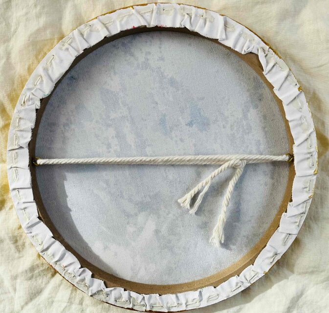 油彩 絵画 『Wild Flowers 2025』丸形直径30cm 絵画 原画 油彩 絵画 『Wild Flowers 2025』｜丸形アートパネル 直径30cm