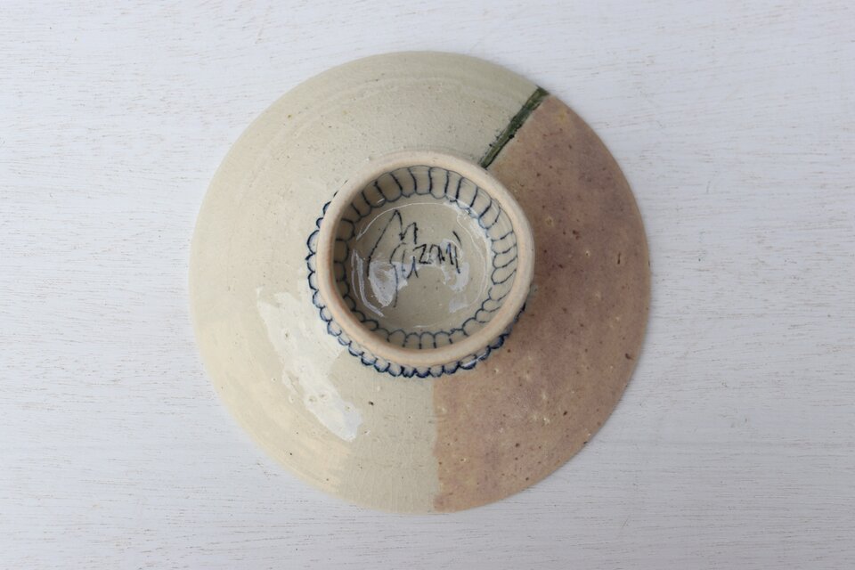 高 高台皿：名前も知らない草花④ | iichi 日々の暮らしを心地よくする