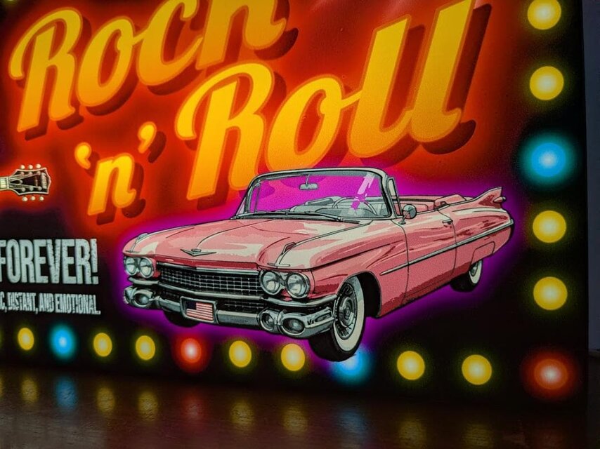 Lサイズ】ロックンロール ロカビリー アメ車 ギター ライブ アメリカン