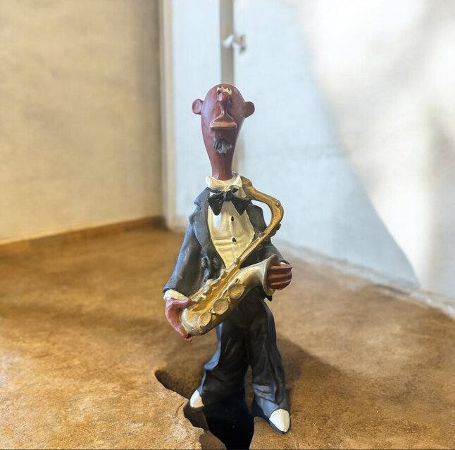 黒人ジャズバンド フィギア 台座付き7点セット@@@ | iichi 日々の