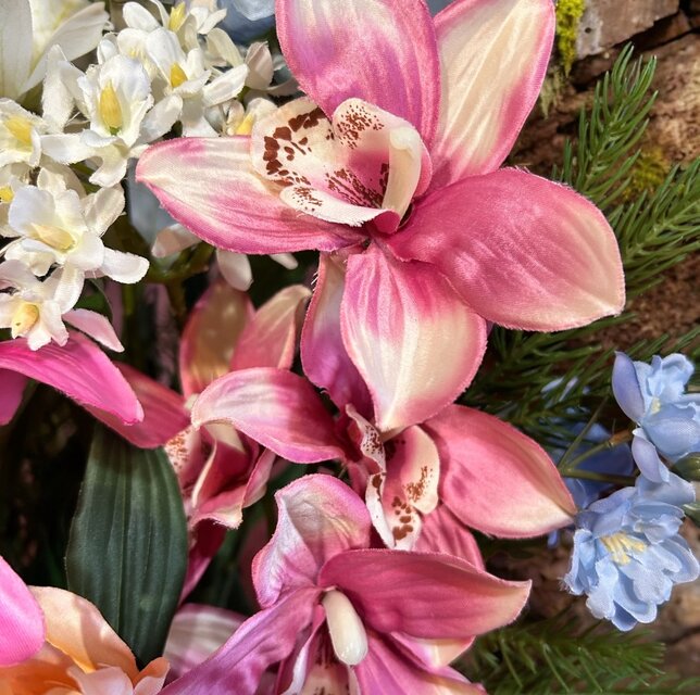 光触媒　人工観葉植物　ウォールグリーン　フェイクグリーン　エレガンスピンク 光触媒 人工観葉植物 ウォールグリーン フェイクグリーン お祝い花