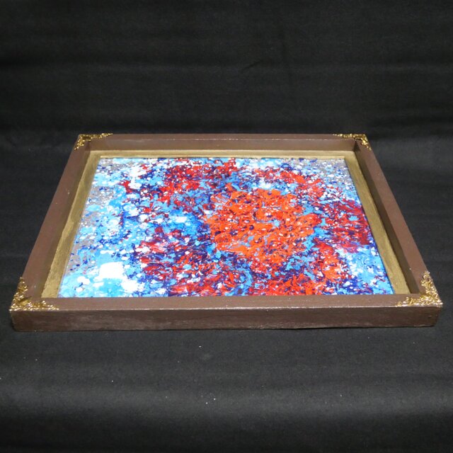 原画】梅雨空を彩る。深く鮮やかな「赤い紫陽花」の油彩画 | iichi