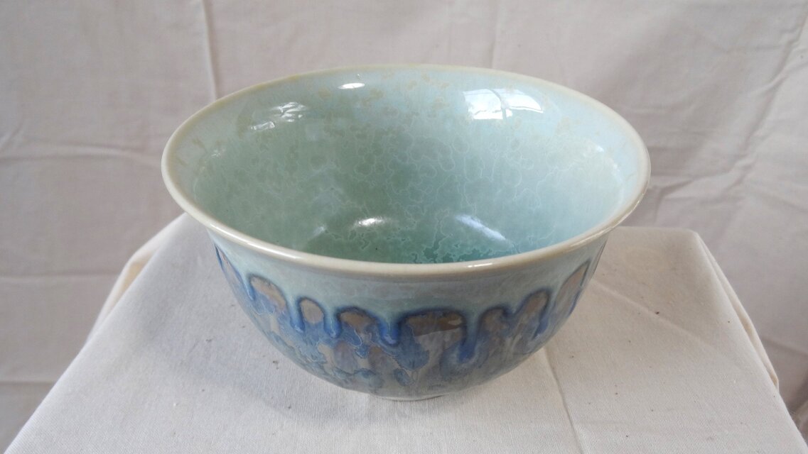 C01 抹茶茶碗 受賞作品 ラスター釉かけ分け | iichi 日々の暮らしを