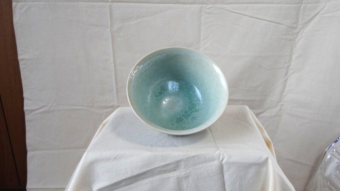 C01 抹茶茶碗 受賞作品 ラスター釉かけ分け | iichi 日々の暮らしを
