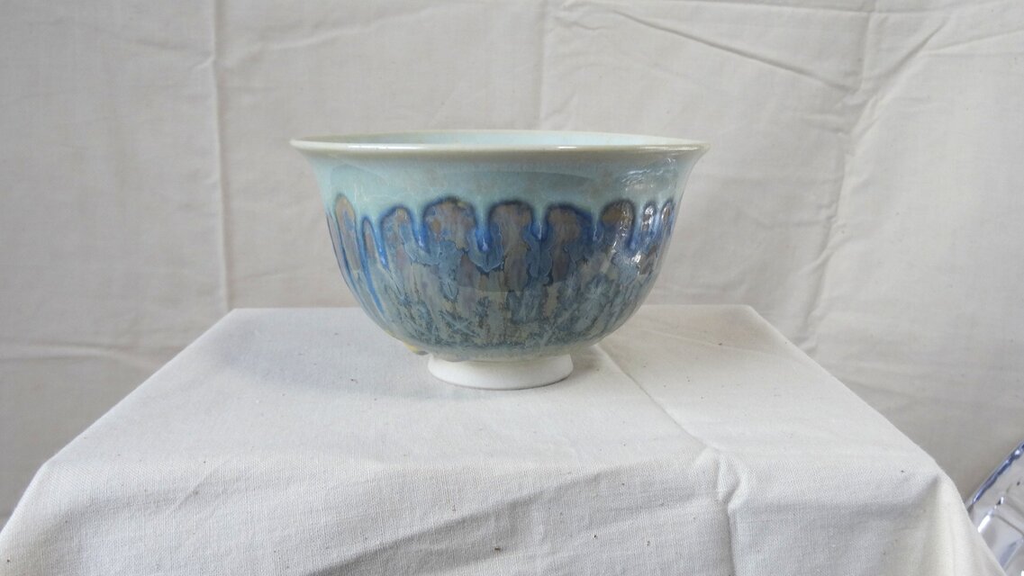 C01 抹茶茶碗 受賞作品 ラスター釉かけ分け | iichi 日々の暮らしを