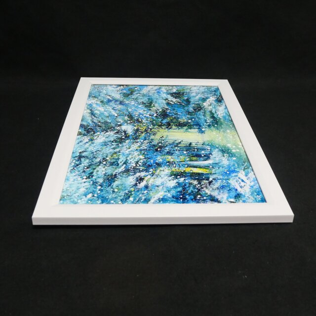 油彩画【雪の森の光】冬の風景 | iichi 日々の暮らしを心地よくする