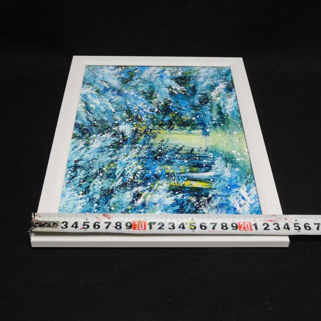 油彩画【雪の森の光】冬の風景 | iichi 日々の暮らしを心地よくする