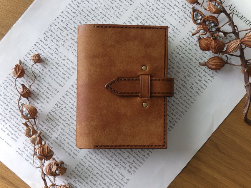 トラベラーズノートカバー／パスポートサイズ／革／ブラウン | iichi