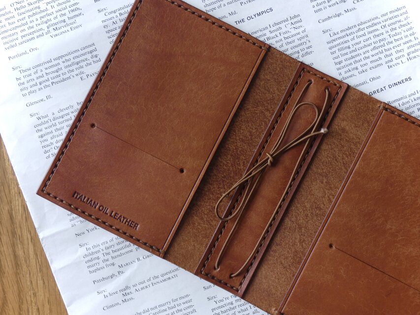 トラベラーズノートカバー／パスポートサイズ／革／ブラウン | iichi