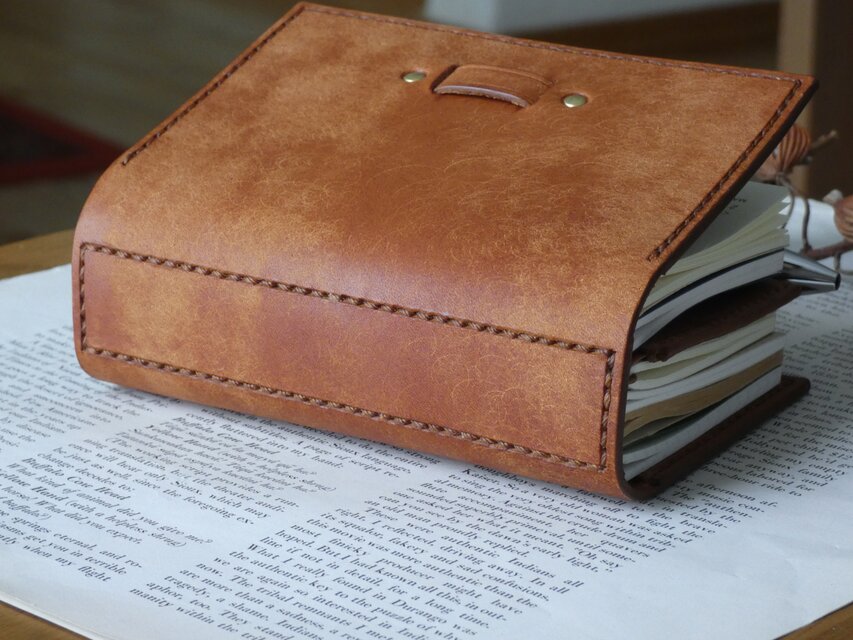 トラベラーズノートカバー／パスポートサイズ／革／ブラウン | iichi