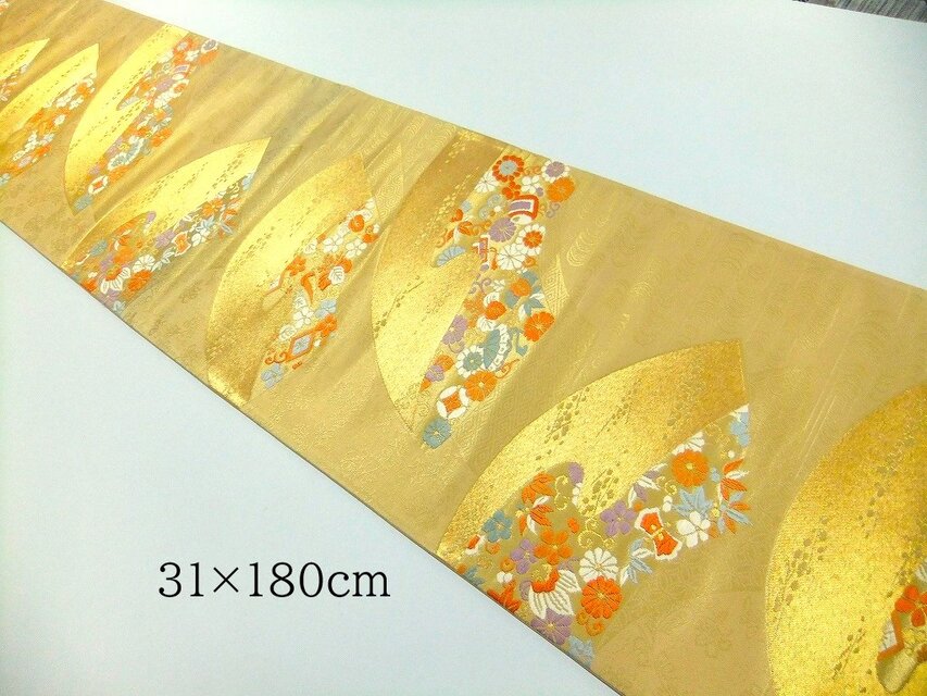 テーブルランナー　道長金彩　帯リメイク 0_057714385e92a588701adc62b267
