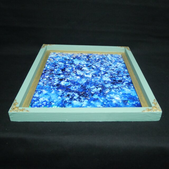 油絵 油彩画 絵画【梅雨の雨】雨の日の紫陽花（あじさい）風景画 原画