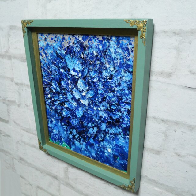 昭和レトロ 油絵 絵画 油彩画 風景画 街並み 雨の日 額装 額入り 額縁