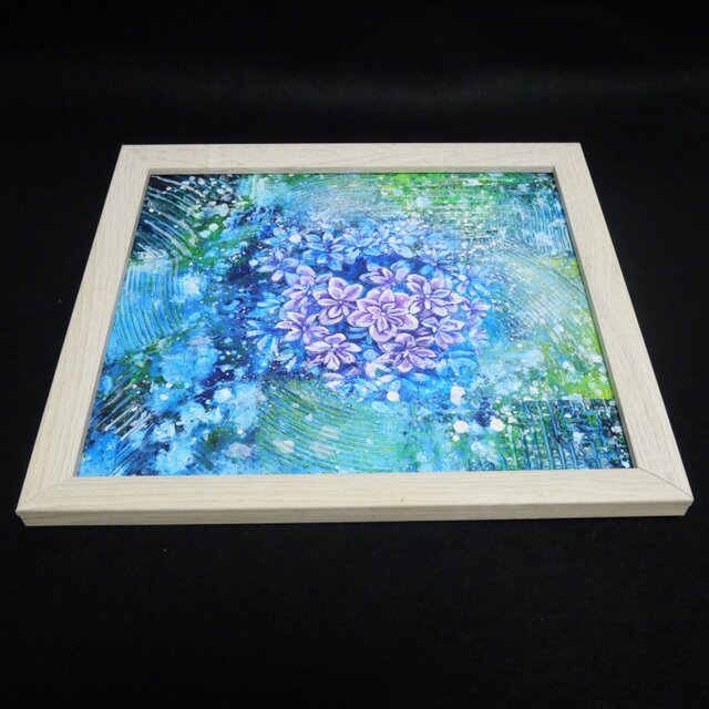 油絵 油彩 油彩画 絵 絵画 【紫陽花の万華鏡】 | iichi 日々の暮らしを